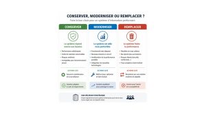 matrice choix / parc applicatif: conserver, moderniser ou remplacer